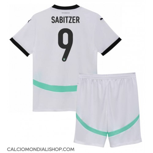 Maglie da calcio Austria Marcel Sabitzer #9 Seconda Maglia Bambino Europei 2024 Manica Corta (+ Pantaloni corti)